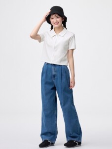 太すぎないワイドシルエットがポイント