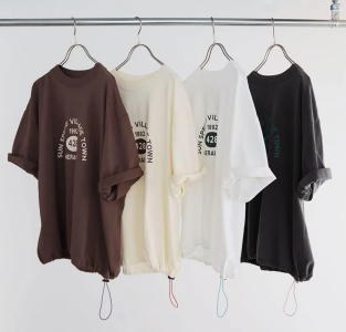 The Moss 7.5oz プリントストリングスTシャツ