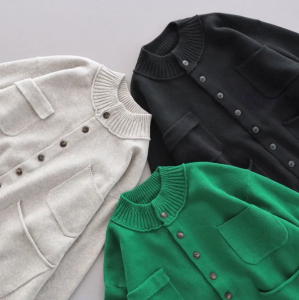 ESTROISLOSE コットンカシミヤカーディガン