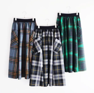 O'neil ofd Dublin ウールキルト サーキュラースカート