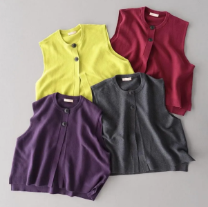 poora Cotton Garter ニットベスト