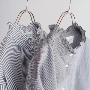 MidiUmi フリルショートシャツ