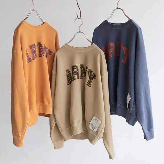 TOP KHAKI ARMY クルーネックスウェット