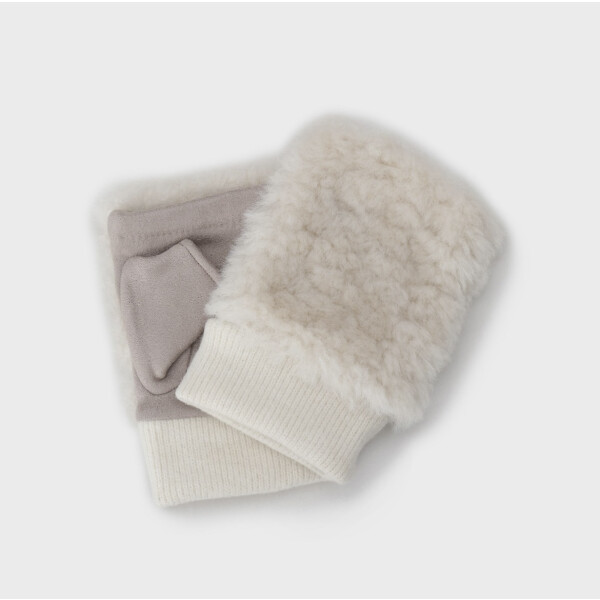 フェイクファー フィンガーレスグローブ