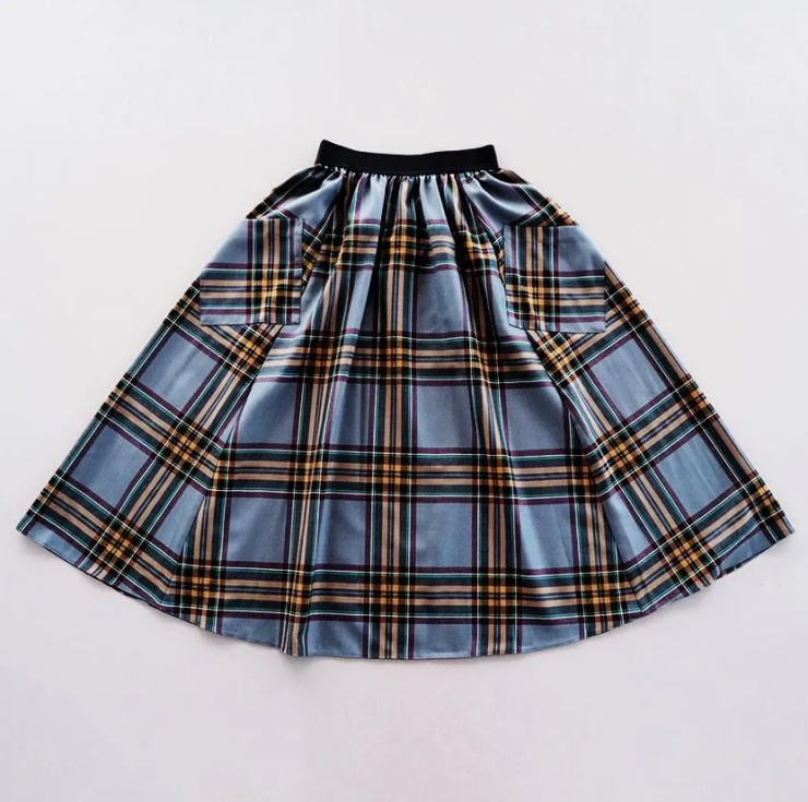 O'neil ofd Dublin ウールキルト サーキュラースカート