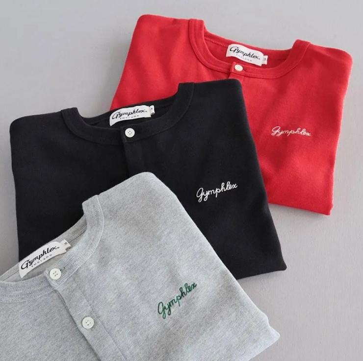Gymphlex コットン 長袖ショートカーディガン