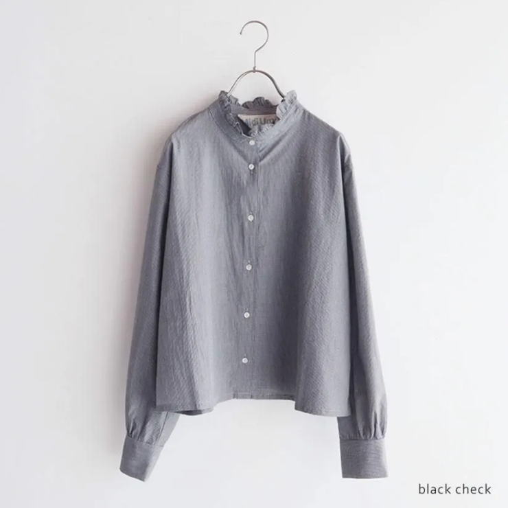 MidiUmi フリルショートシャツ