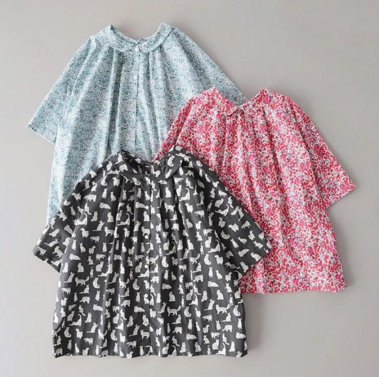 utilite LIBERTY 丸襟2wayブラウス