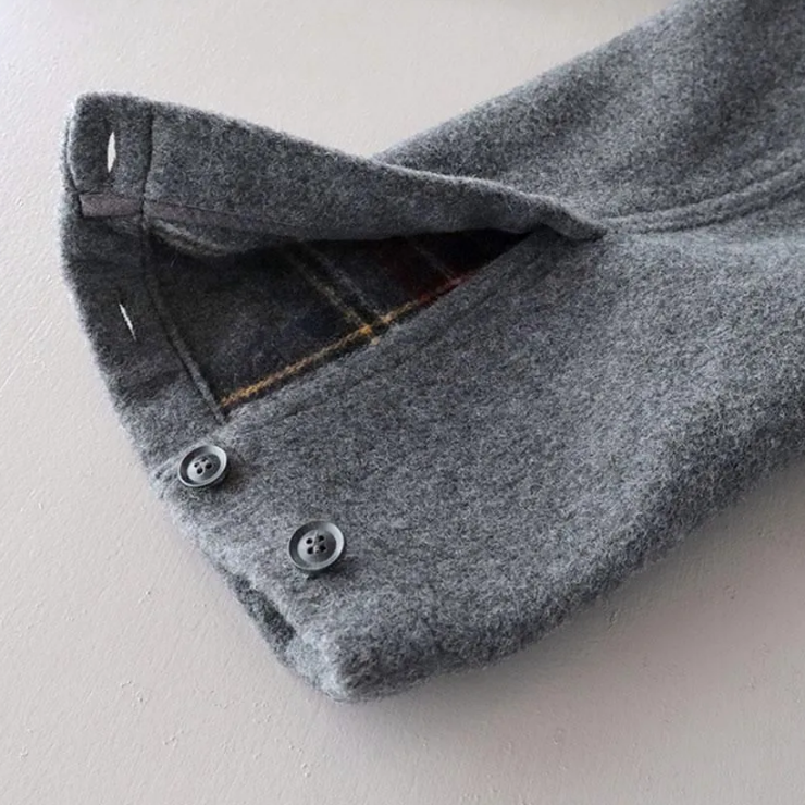 UNFIL×LONDON TRADITION WOOL BLEND DOUBLE FACE OVERSIZE JACKET