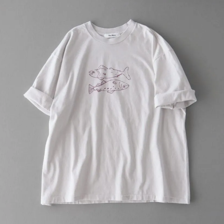 The Moss 30/- ナチュラルソフトジャージーTシャツ Print