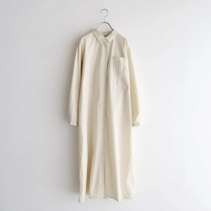 MidiUmi ビッグポケットシャツワンピース