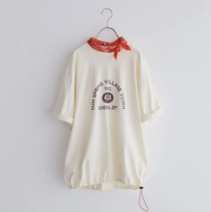 The Moss 7.5oz プリントストリングスTシャツ
