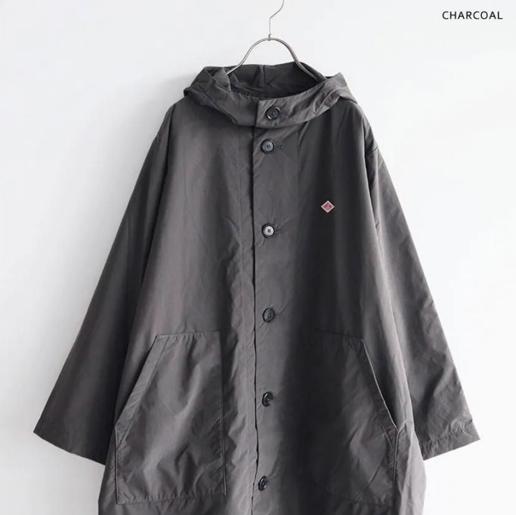 DANTON ピーチタフタ インサレーション ロングフーデッドコート