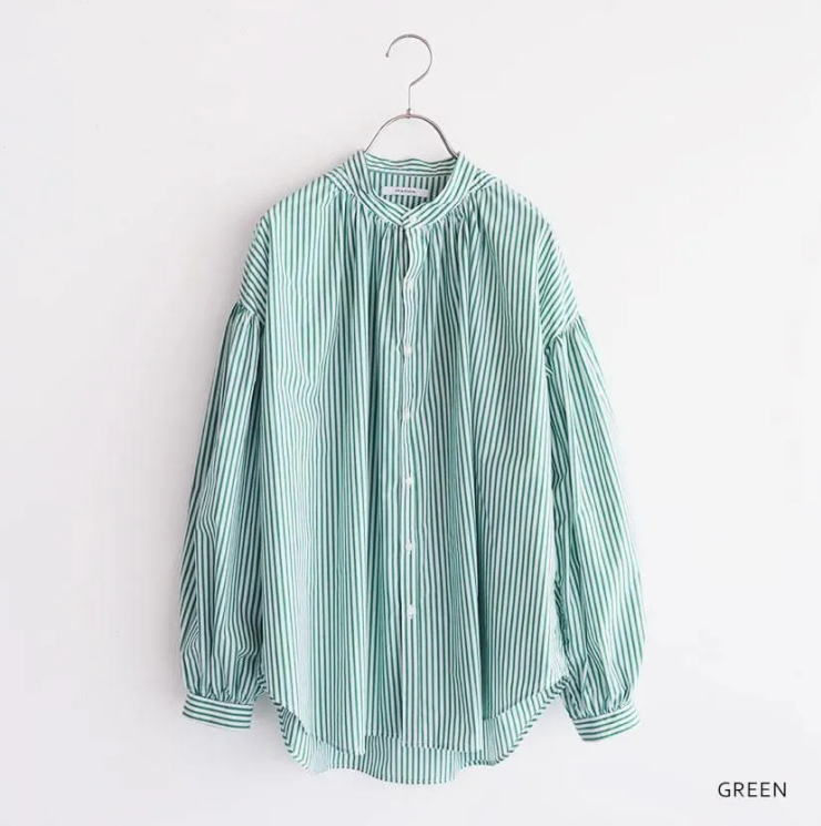 MANON ストライプ アミカルシャツ