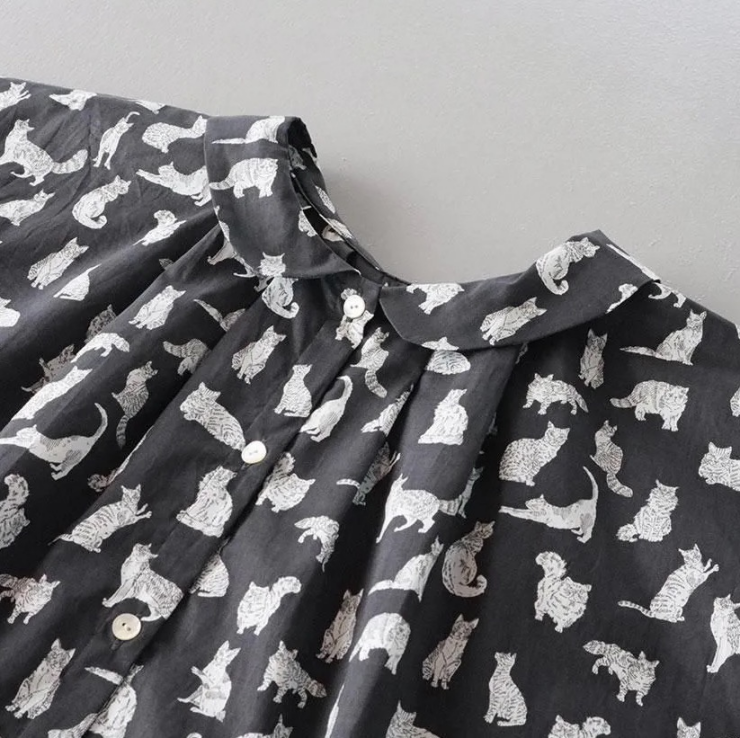 utilite LIBERTY 丸襟2wayブラウス