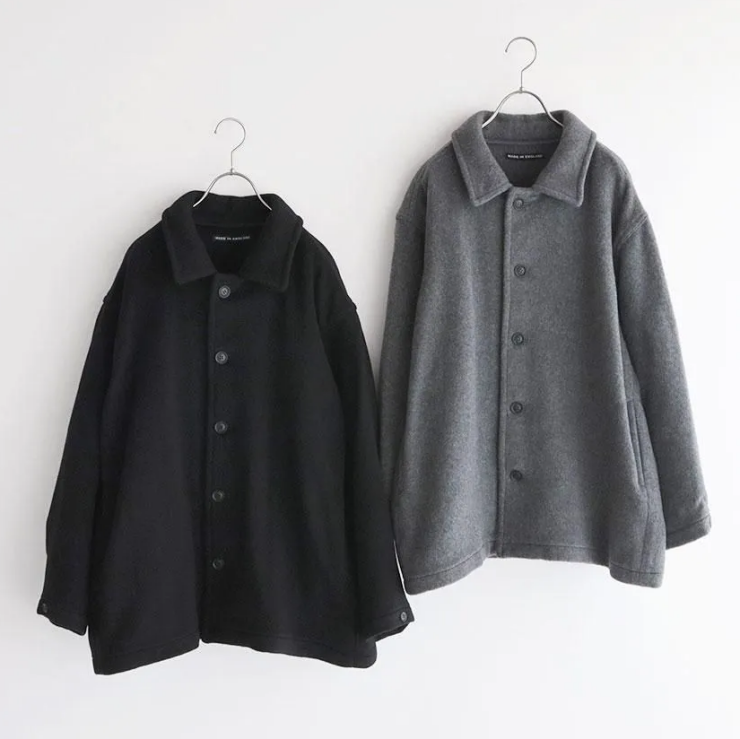 UNFIL×LONDON TRADITION WOOL BLEND DOUBLE FACE OVERSIZE JACKET