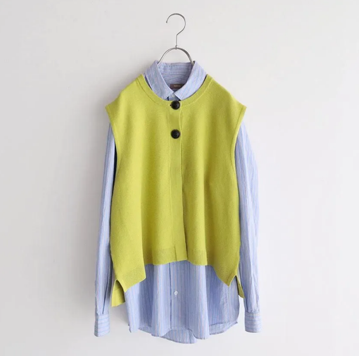 poora Cotton Garter ニットベスト