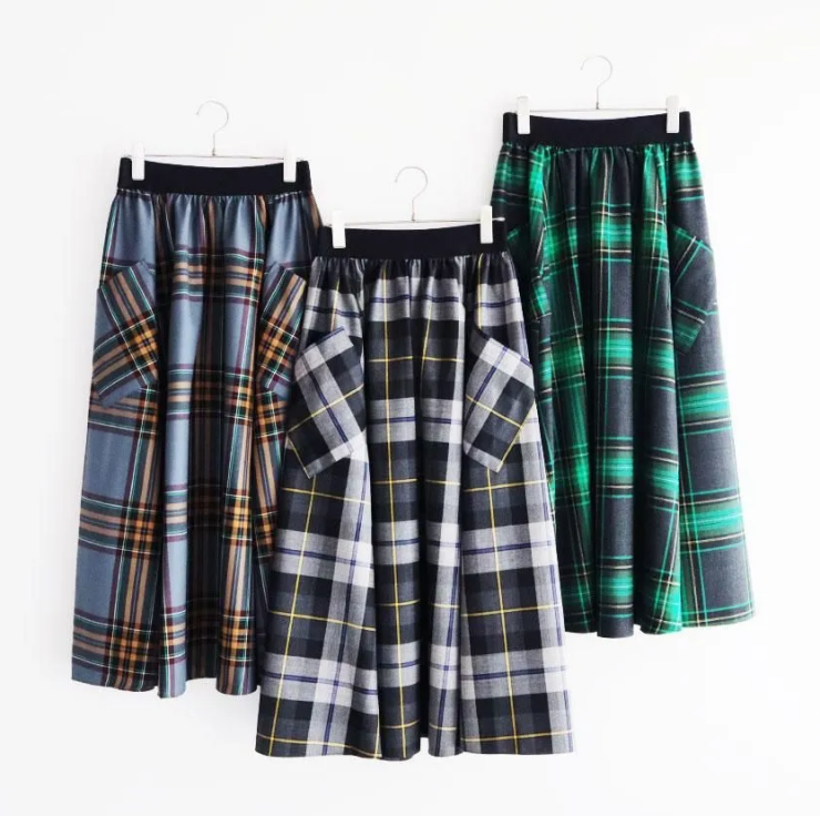 O'neil ofd Dublin ウールキルト サーキュラースカート