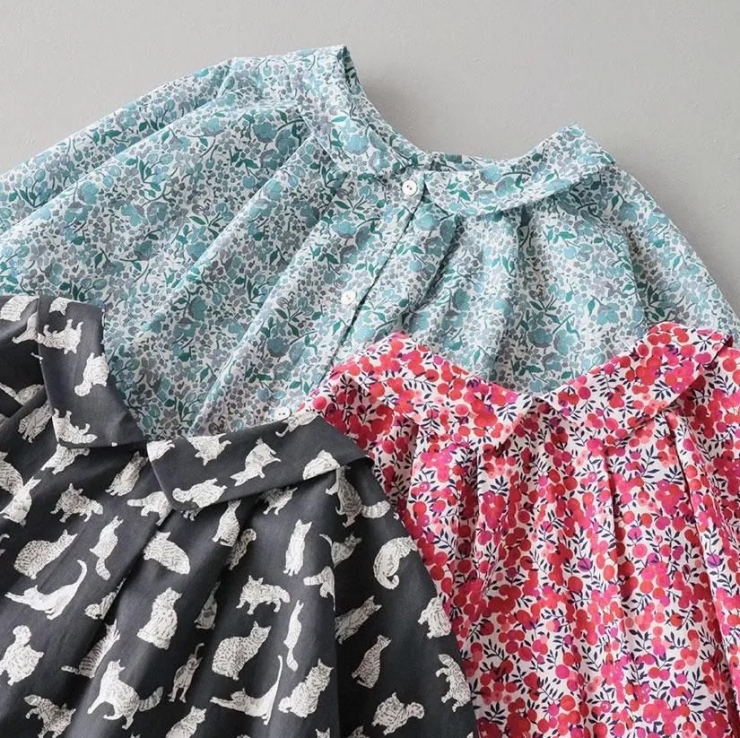 utilite LIBERTY 丸襟2wayブラウス