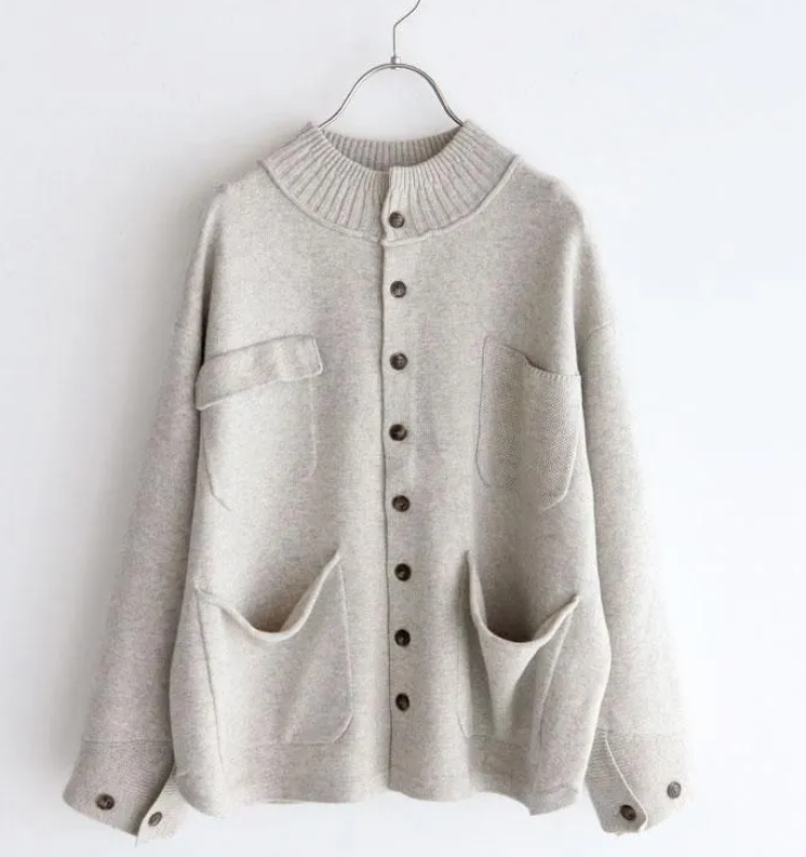 ESTROISLOSE コットンカシミヤカーディガン